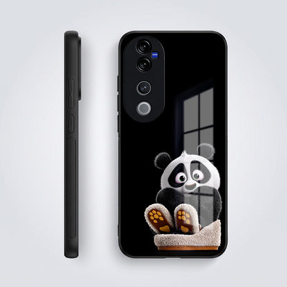 Vivo V40 Pro 5G Cute Panda Acrylic Glass Back Case
