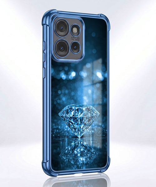 Motorola Edge 50 Neo 5G Blue Diamond Airbags Printed Back Case