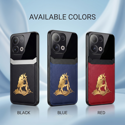 Oppo Reno13 5G Mahadev 3D Gold Metal Leather Back Case