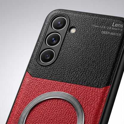Samsung Galaxy M56 5G Premium Magsafe Magnetic Leather Lens Protective Case