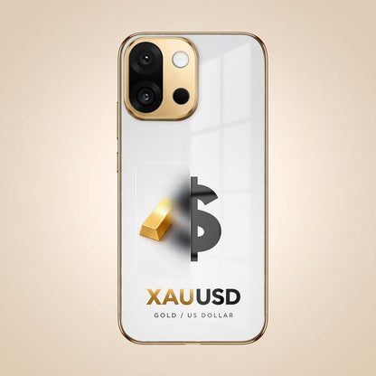 OnePlus 13s 5G Luxury XAU/USD Gold Electroplated Glass Phone Back Case