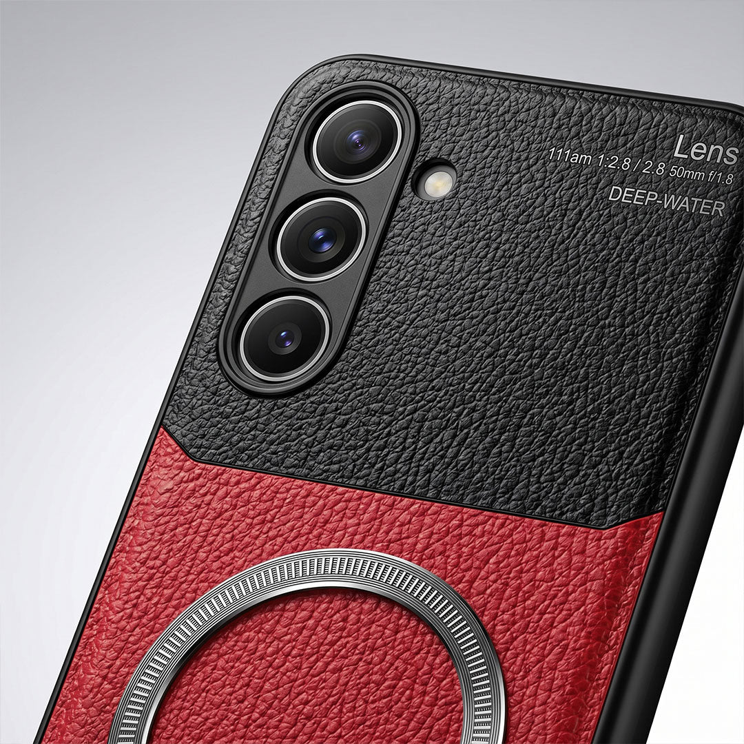 Samsung Galaxy A36 5G Premium Magsafe Magnetic Leather Lens Protective Case