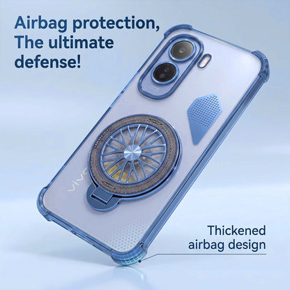 Vivo T5 Pro 5G Stress Buster Wheel Shockproof Airbag Heat-Dissipation Case