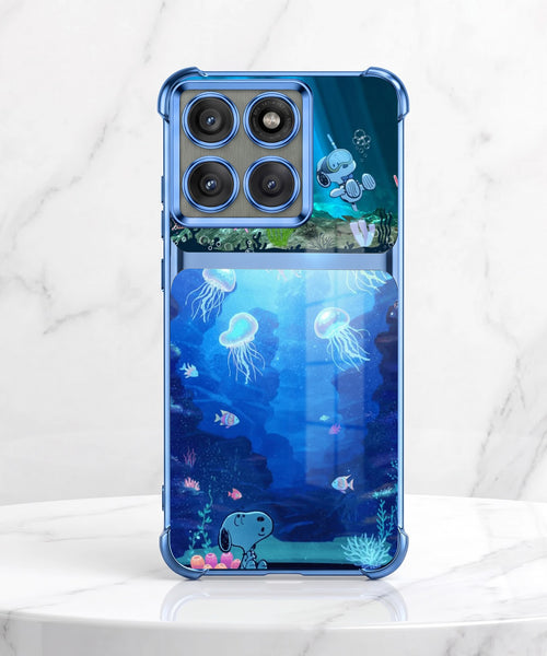 Motorola Edge 60 Pro 5G Mystic Jellyfish Dual-Tone Transparent Airbags Case