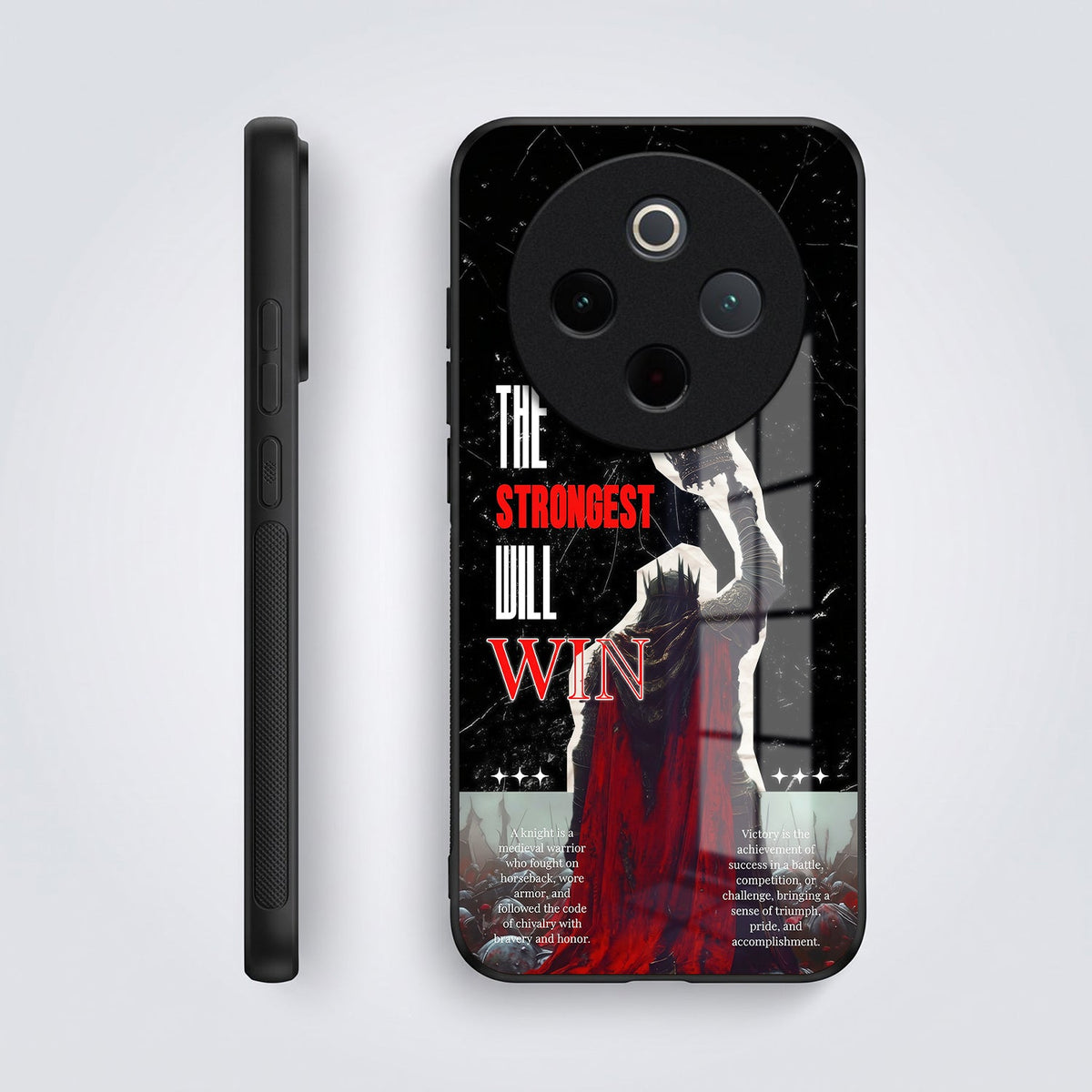 Vivo T4 5G The Strongest Will Win Acrylic Glass Back Case