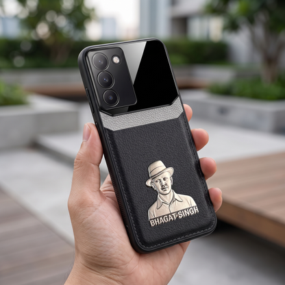 Vivo Y200e 5G Shaheed Bhagat Singh 3D Metal Leather Back Case