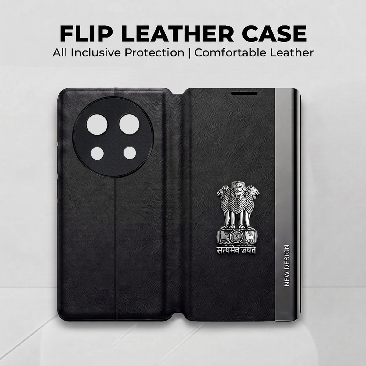 Vivo Y58 5G Satyamev Jayate Flip Leather Case