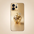 Oppo Reno 15 Pro Mini 5G Golden Apple Gold Electroplated Glass Phone Back Case