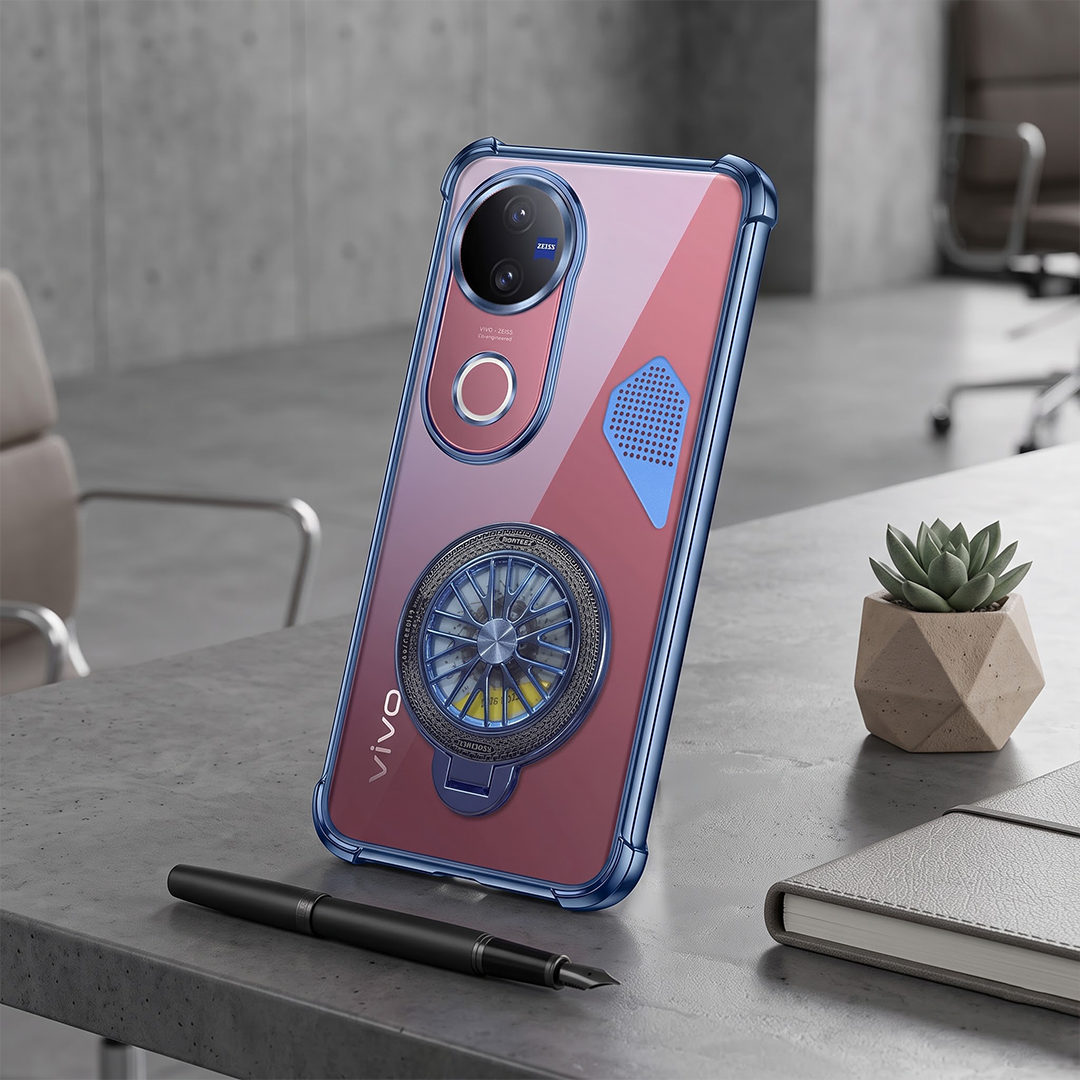 Vivo V50 5G Stress Buster Wheel Shockproof Airbag Heat-Dissipation Case