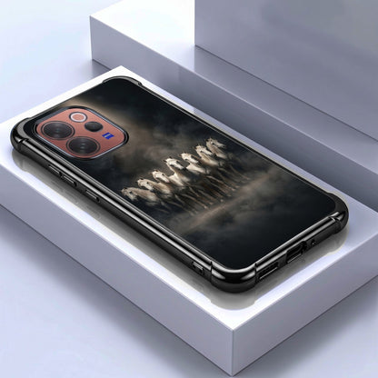 Vivo V70 5G Running Horses Airbags Printed Back Case