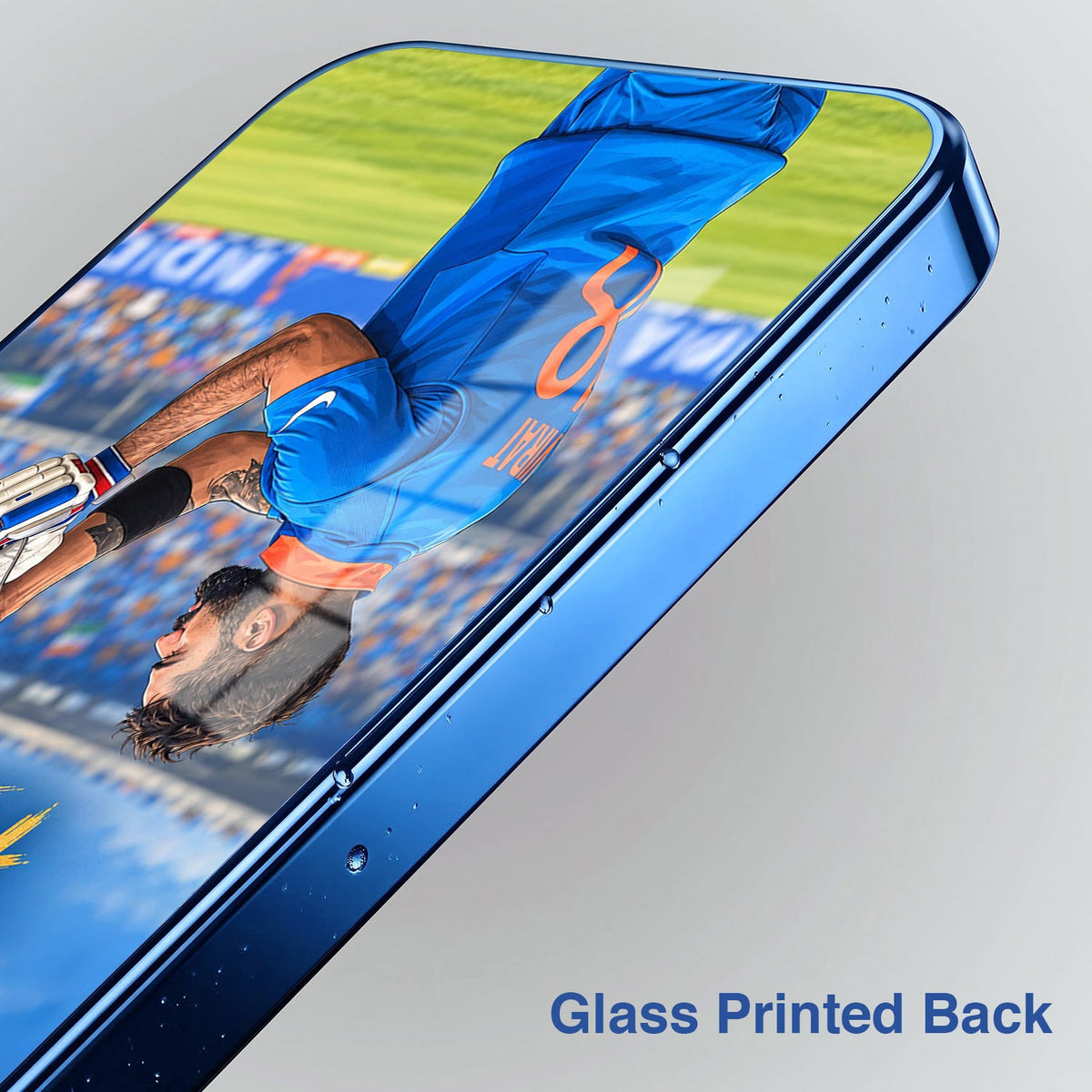 Samsung Galaxy A56 5G Born TO Make History Blue Electroplated Glass Phone Back Case