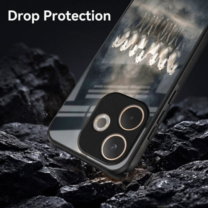 Oppo A5 Pro 5G Running Horses Acrylic Glass Back Case