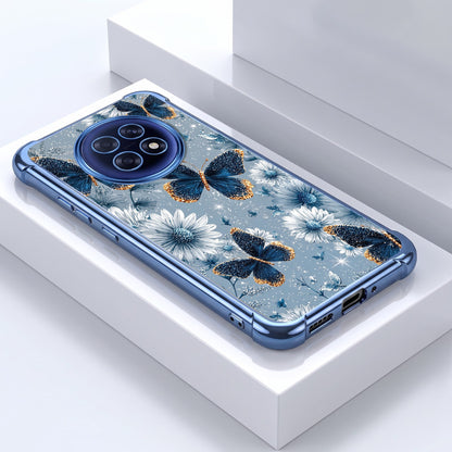 Oppo F31 Pro+ 5G Blue Butterfly Floral Airbags Printed Back Case