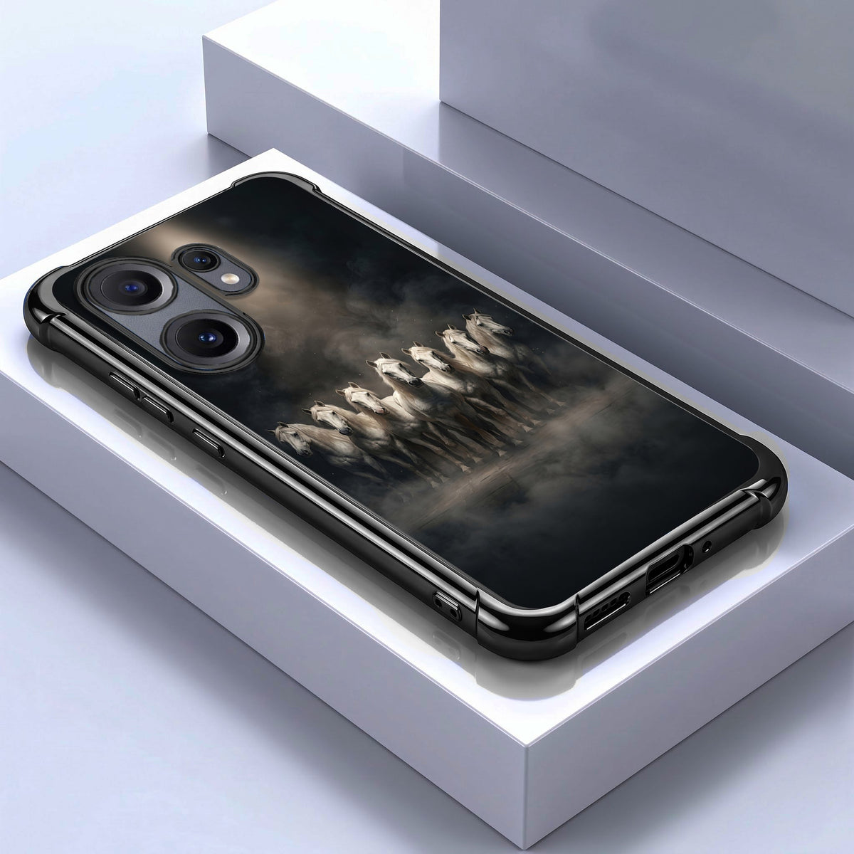 Nothing Phone 2 Pro 5G Running Horses Airbags Printed Back Case