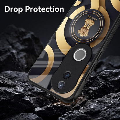 Vivo V50 5G Royal Emblem Acrylic Glass Back Case