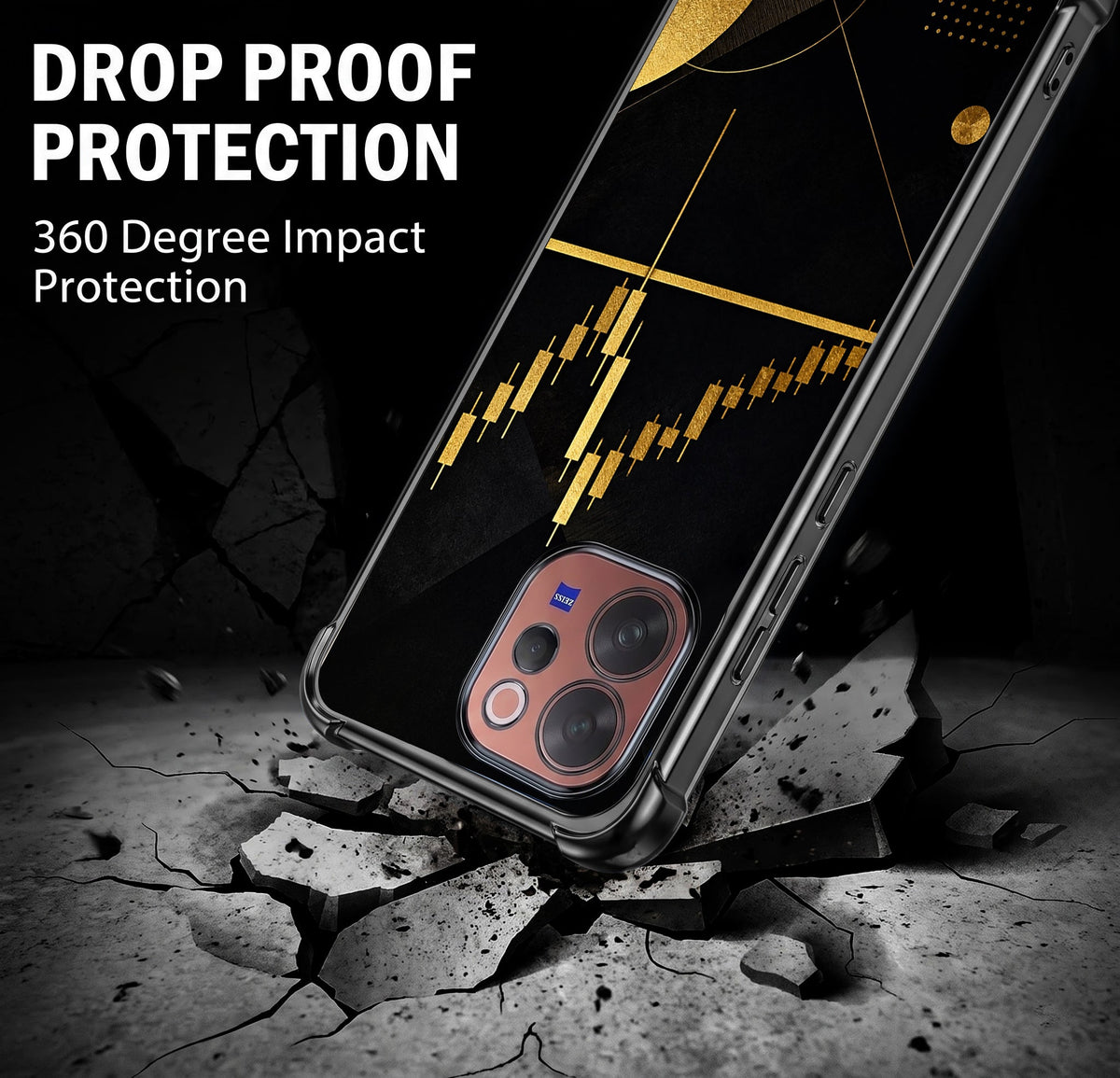 Vivo V70 5G Trading Candles Airbags Printed Back Case