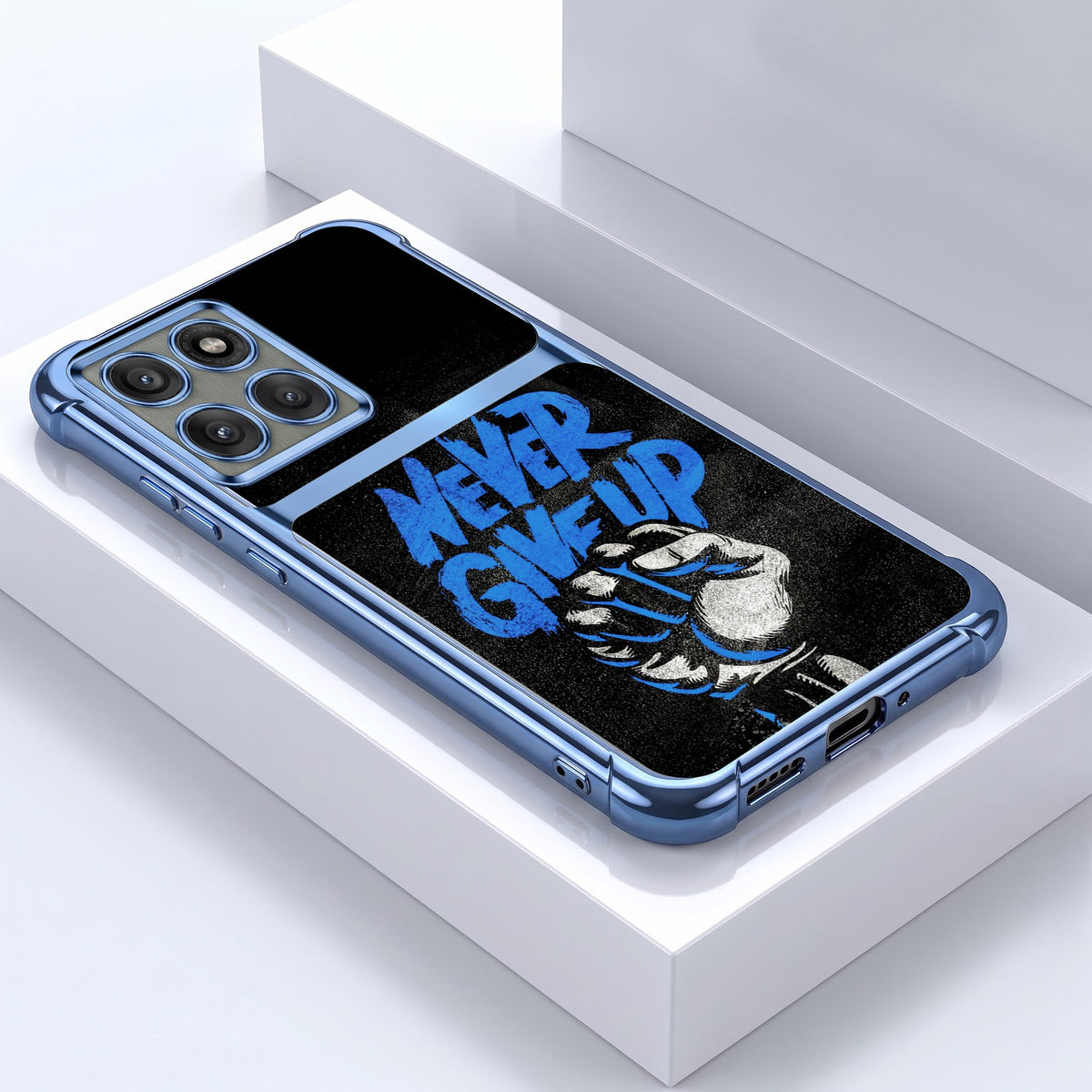 Motorola Edge 60 Pro 5G Naver Give Up Dual-Tone Transparent Airbags Case