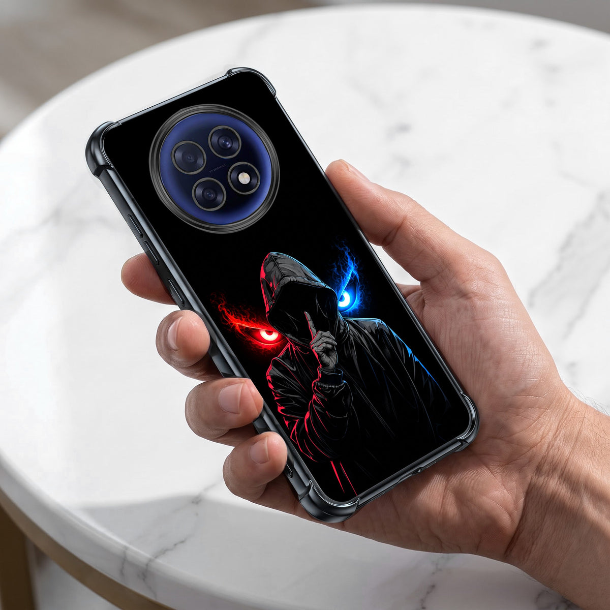 Oppo F31 Pro+ 5G Hooded Shadow Demon Airbags Printed Back Case