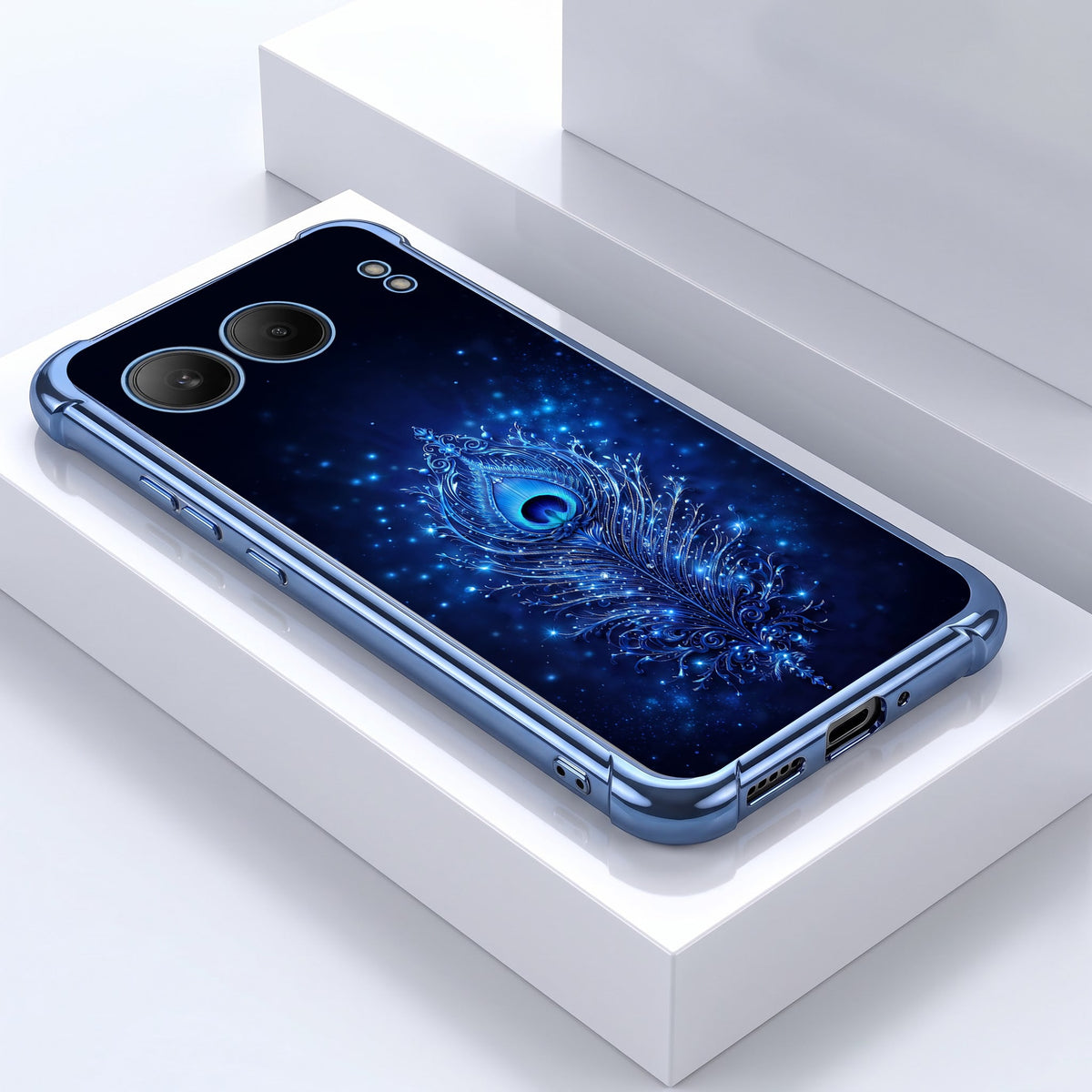 One Plus Nord 4 5G Premium Peacock Feather Airbags Printed Back Case