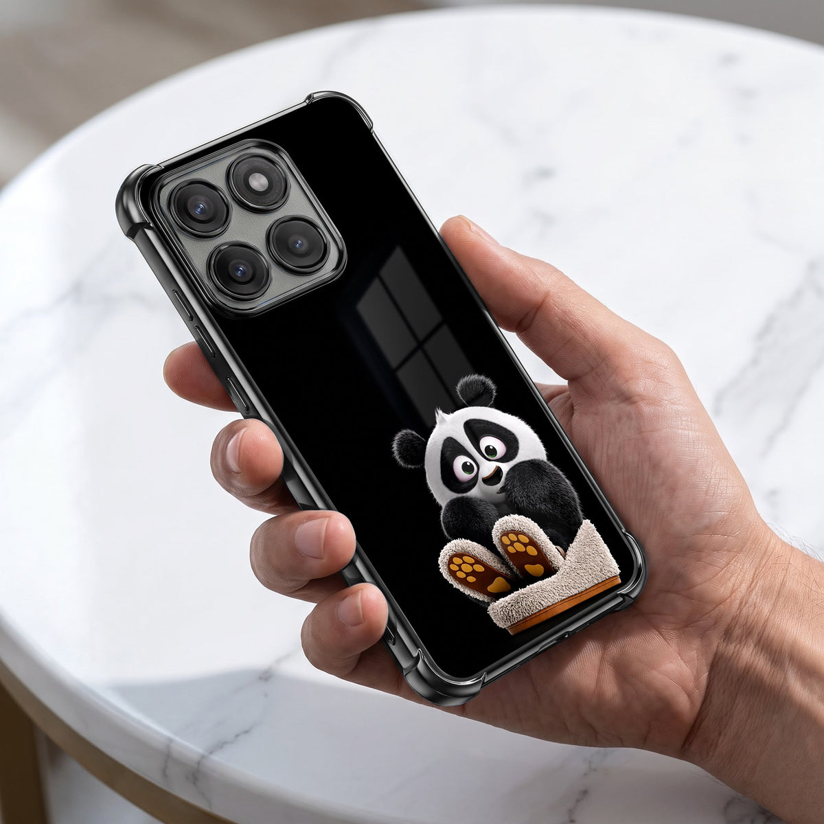 Motorola Edge 60 Pro 5G Cute Panda Airbags Printed Back Case