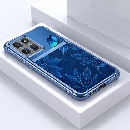 Motorola Edge 60 Pro 5G Azure Butterfly Dual-Tone Transparent Airbags Case