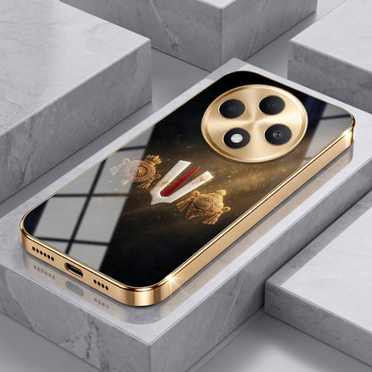 Oppo F27 5G Royal Heritage Edition Gold Electroplated Glass Phone Back Case