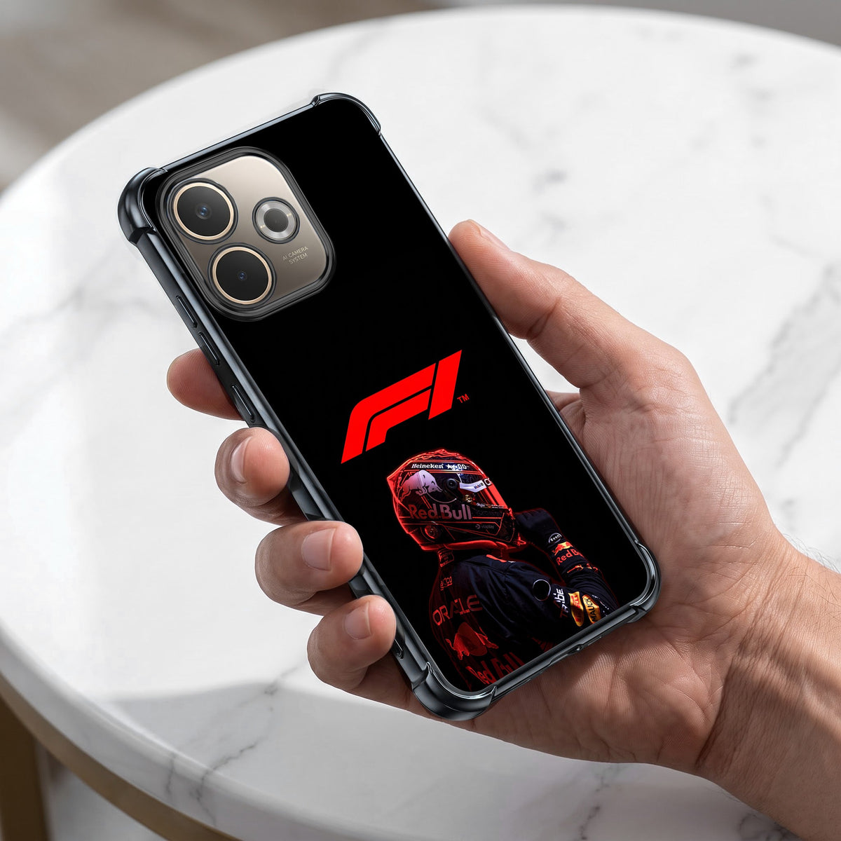 Oppo A5 Pro 5G F1 Rider Airbags Printed Back Case