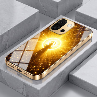 OnePlus 13s 5G Lakshmi Sacred Gold Electroplated Glass Phone Back Case