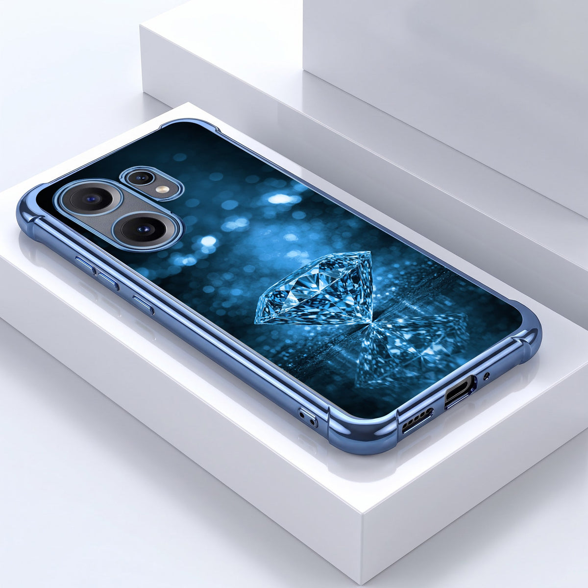 Nothing Phone 2 Pro 5G Blue Diamond Airbags Printed Back Case