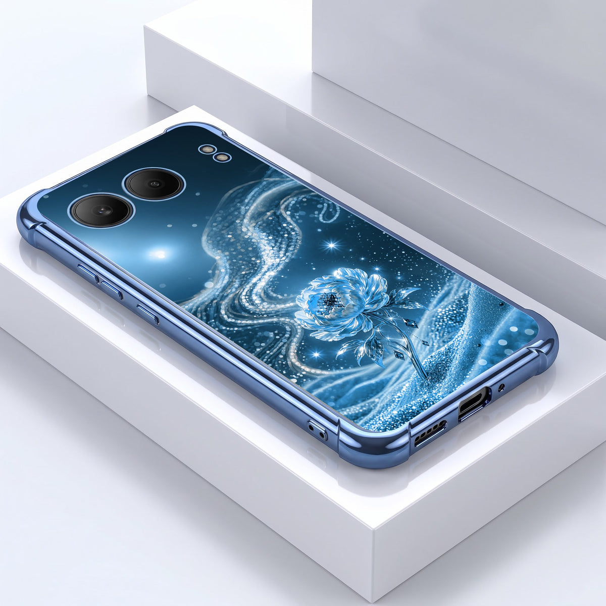 One Plus Nord 4 5G Blue Rose Airbags Printed Back Case