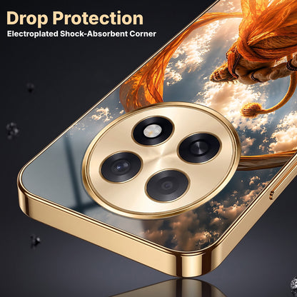 Oppo F31 Pro+ 5G Divine Hanuman Gold Electroplated Glass Phone Back Case