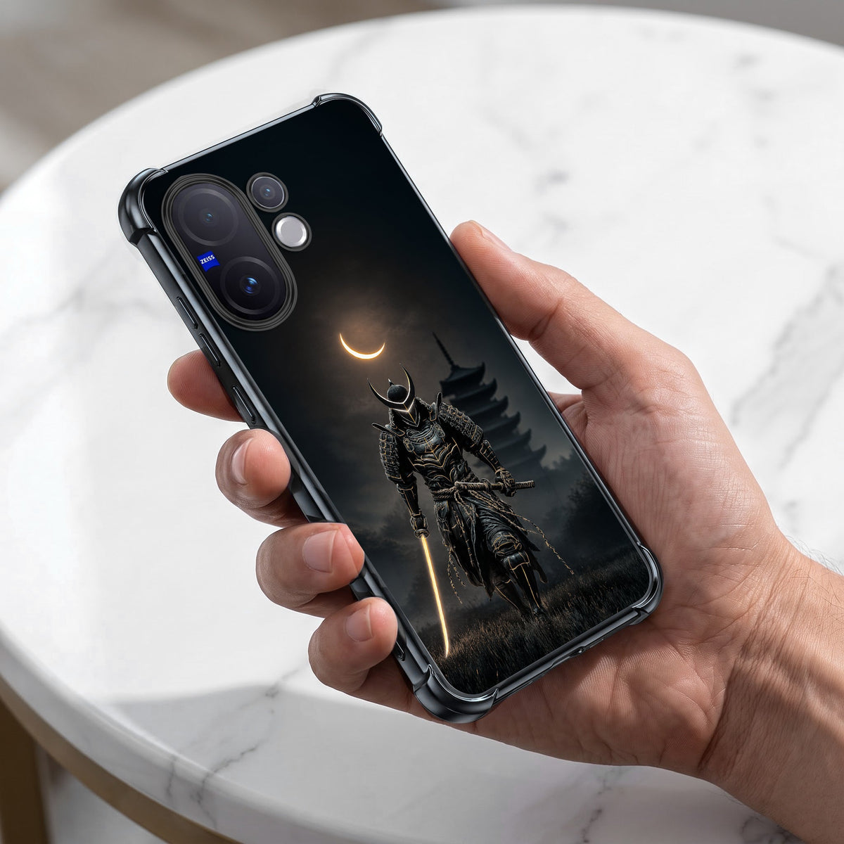 Vivo V60 5G Samurai Warrior Airbags Printed Back Case