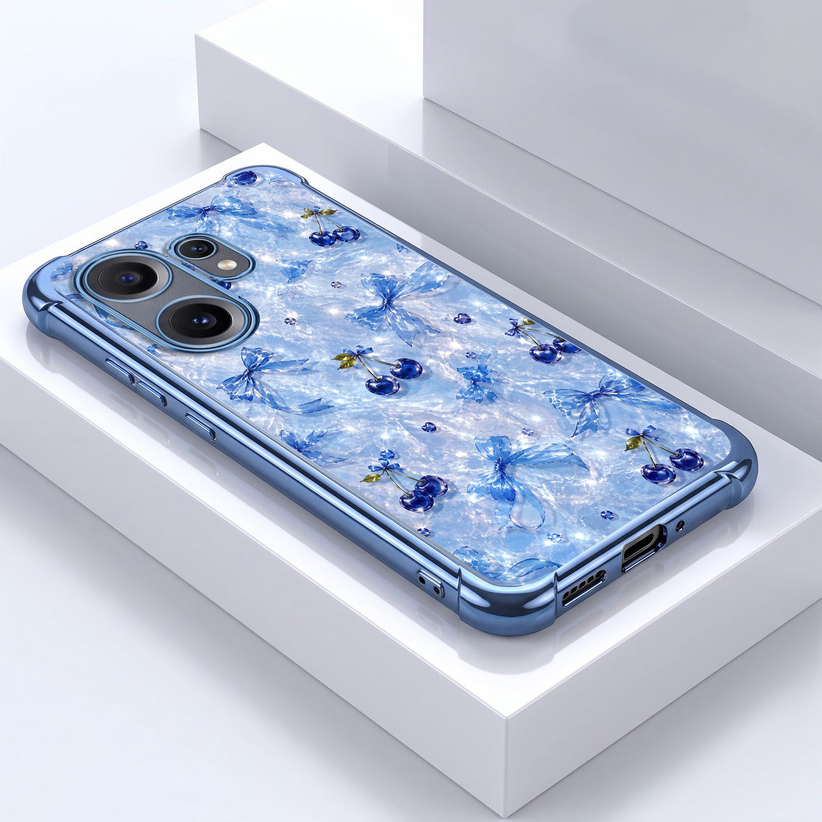 Nothing Phone 2 Pro 5G Blue Cherry Airbags Printed Back Case