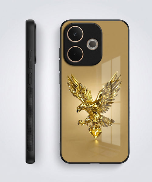 Oppo A5 Pro 5G Golden Eagle Acrylic Glass Back Case