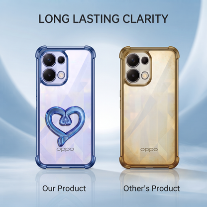 Oppo K13 5G Premium Heart Transparent Shockproof Airbag Phone Case