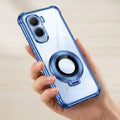 Vivo T5 Pro 5G Original Luxury Magnifier Ring Stand Shockproof Airbags Corner Case