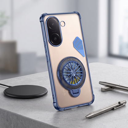 Vivo V60e 5G Stress Buster Wheel Shockproof Airbag Heat-Dissipation Case