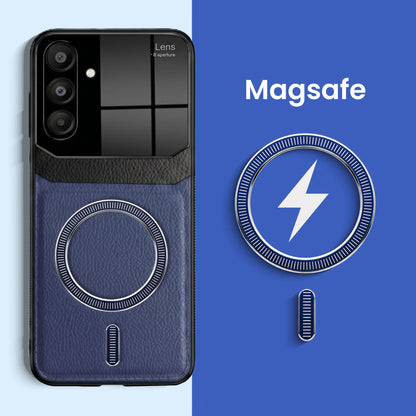 Samsung Galaxy A16 5G Premium Magsafe Magnetic Leather Lens Protective Case