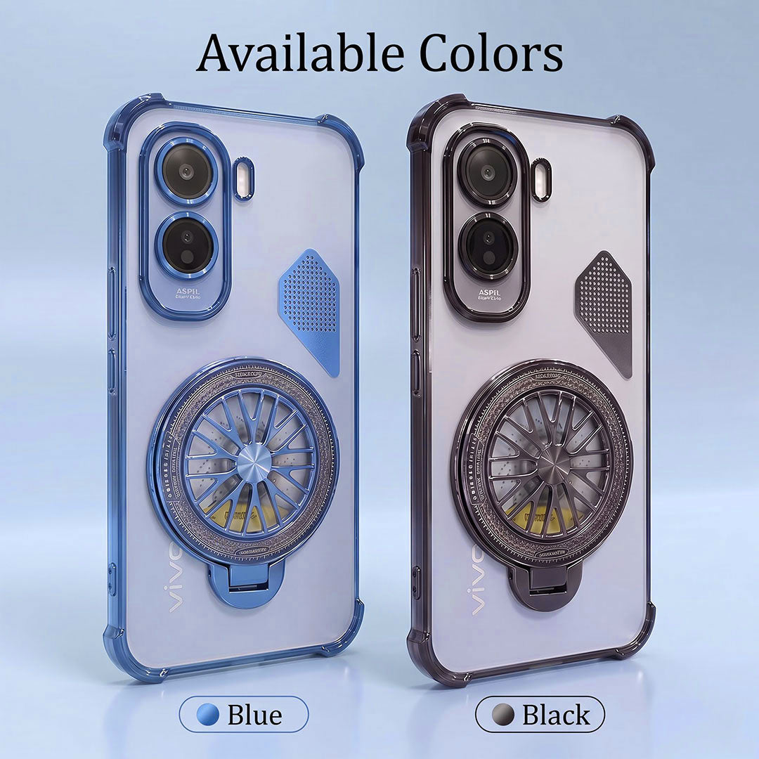 Vivo T5 Pro 5G Stress Buster Wheel Shockproof Airbag Heat-Dissipation Case