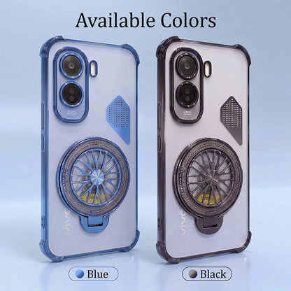 Vivo T5 Pro 5G Stress Buster Wheel Shockproof Airbag Heat-Dissipation Case
