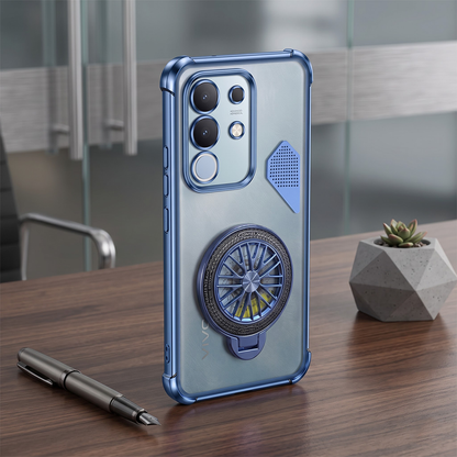 Vivo T4x 5G Stress Buster Wheel Shockproof Airbag Heat-Dissipation Case