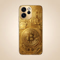 Oppo Reno 15 Pro Mini 5G Bitcoin Gold Electroplated Glass Phone Back Case