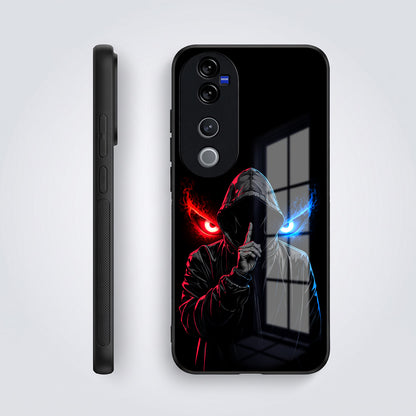 Vivo V40 Pro 5G Hooded Shadow Demon Acrylic Glass Back Case