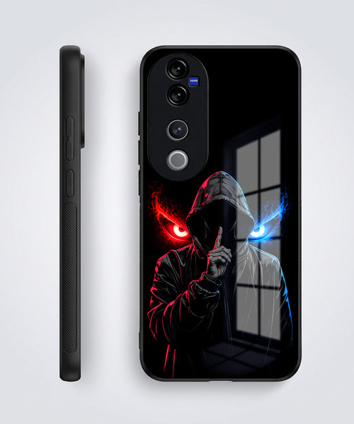 Vivo V40 Pro 5G Hooded Shadow Demon Acrylic Glass Back Case