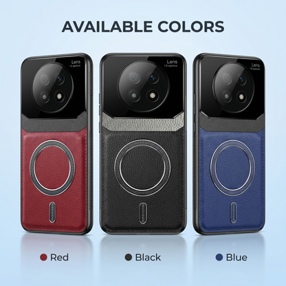 Oppo F29 Pro 5G Premium Magsafe Magnetic Leather Lens Protective Case