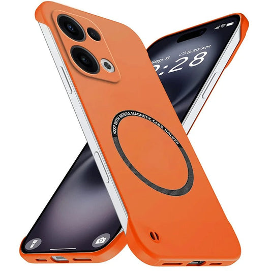 Oppo Reno13 5G Frameless Magnetic Wireless Charging Case — Ultra-Slim Clear MagSafe Compatible Cover