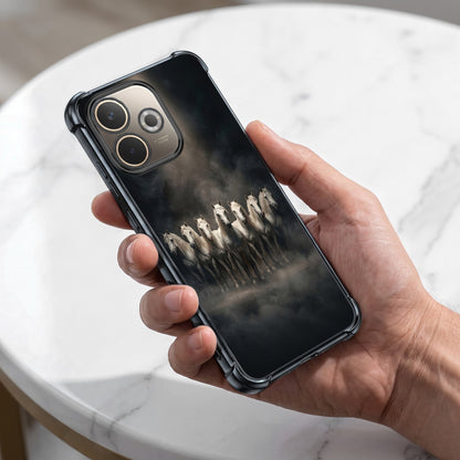 Oppo A5 Pro 5G Running Horses Airbags Printed Back Case