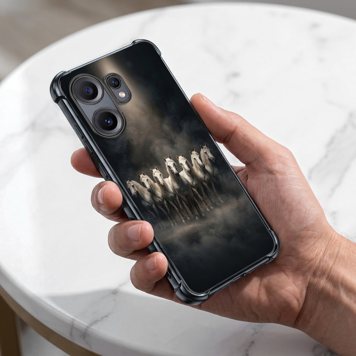 Nothing Phone 2 Pro 5G Running Horses Airbags Printed Back Case