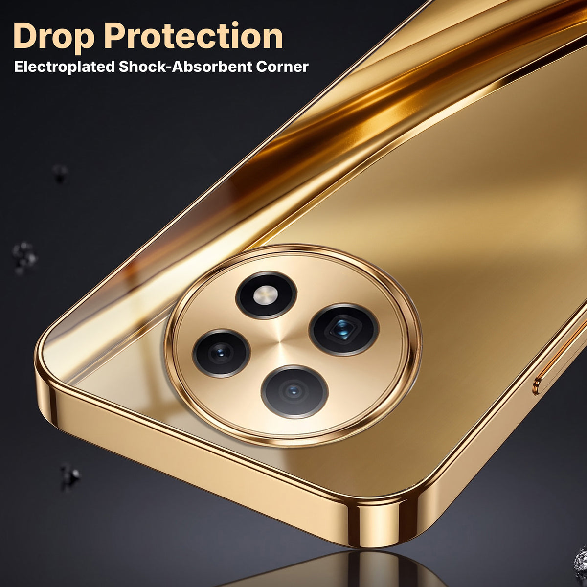 Oppo F29 Pro 5G Luxury Infinity Energy Gold Electroplated Glass Phone Case