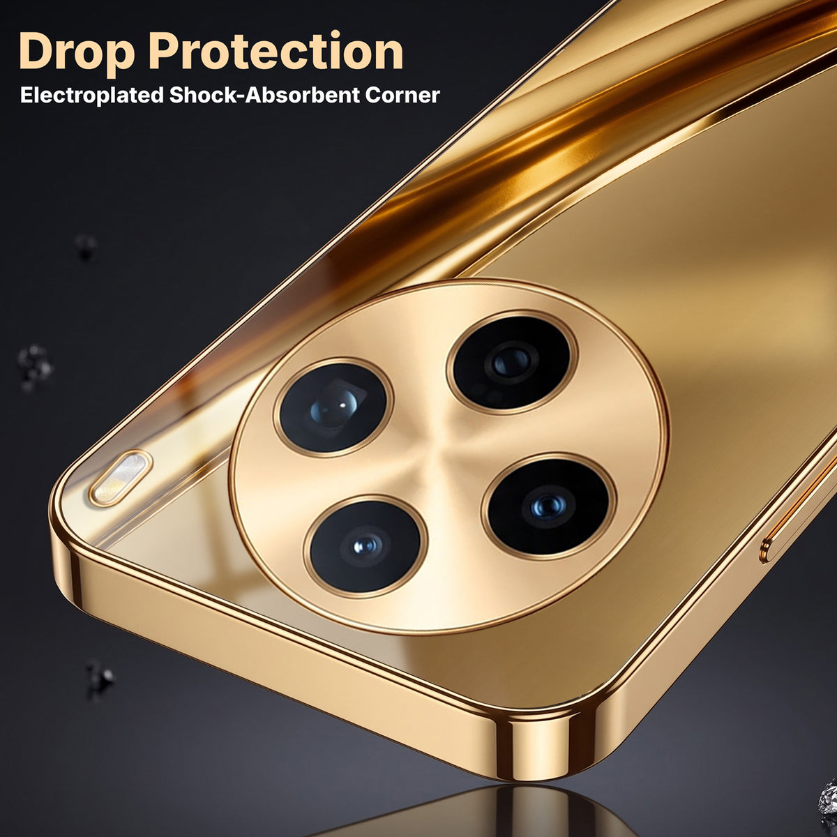 Vivo X200T 5G Luxury Infinity Energy Gold Electroplated Glass Phone Case
